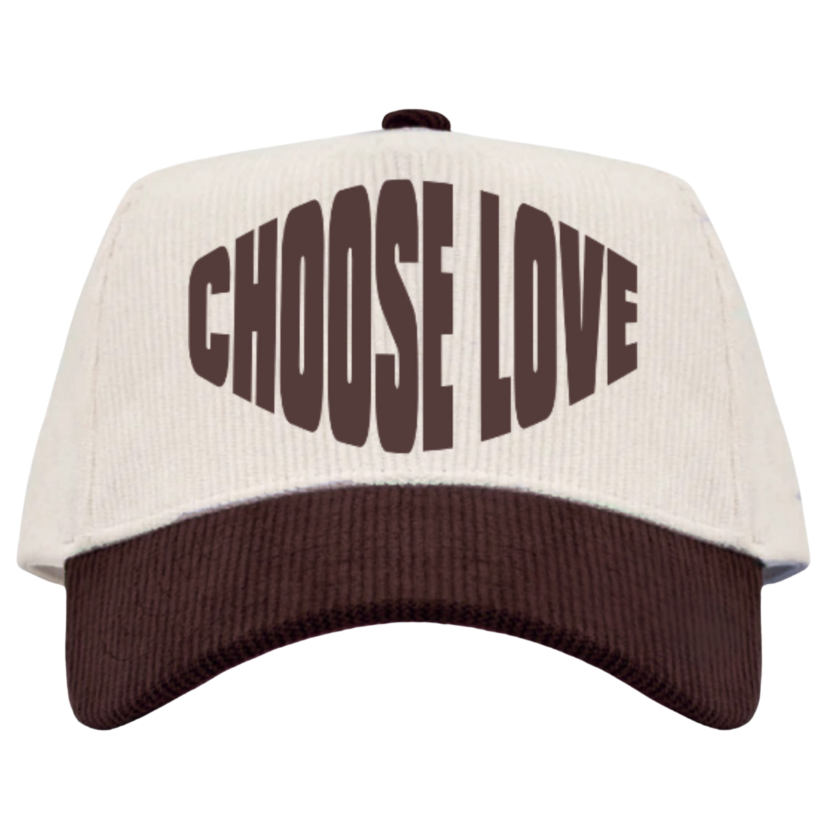 Choose Love Corduroy Trucker Cap