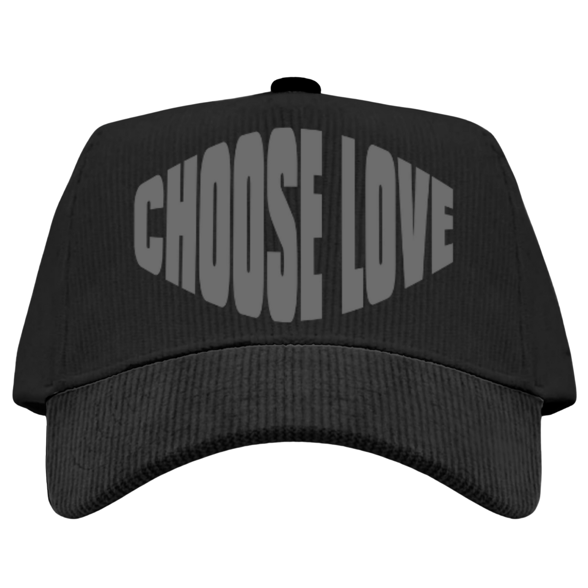 Choose Love Corduroy Trucker Cap