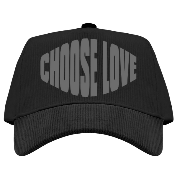 Choose Love Corduroy Trucker Cap