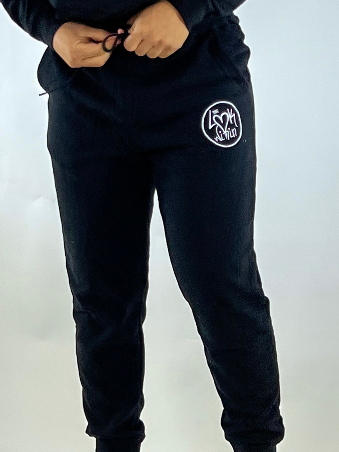 Black | Embroidered Logo Sweatpants